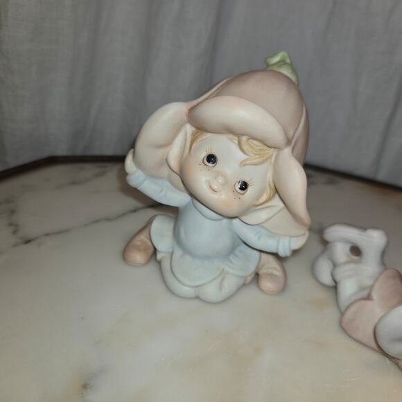 Vintage Homco Pastel Pixie Fairy Garden Elves - Picture 2 of 12
